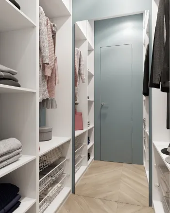 Интерьер гардеробной в современном стиле смотреть на Basicdecor
