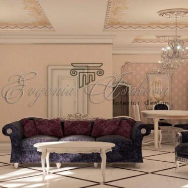 Интерьер гостиной в классическом стиле, барокко и рококо смотреть на Basicdecor