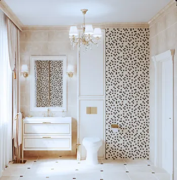 Интерьер ванной в классическом стиле смотреть на Basicdecor