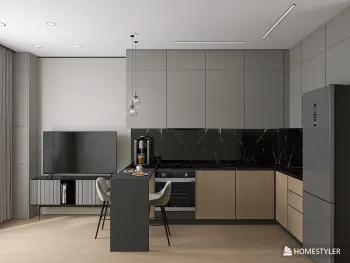 Интерьер кухни в современном стиле смотреть на Basicdecor