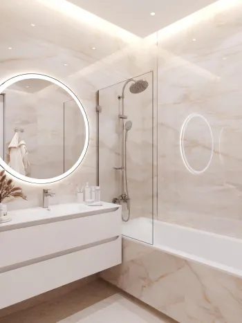 Интерьер ванной  смотреть на Basicdecor