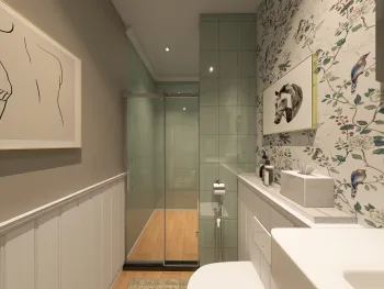 Интерьер ванной  смотреть на Basicdecor