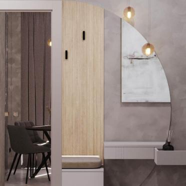 Интерьер кафе и ресторана с проходной и зеркалом на двери  смотреть на Basicdecor