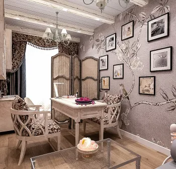 Интерьер кабинета в стиле кантри, шебби-шике и винтажном смотреть на Basicdecor