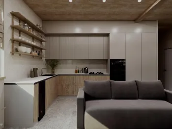 Интерьер кухни c подсветкой  смотреть на Basicdecor