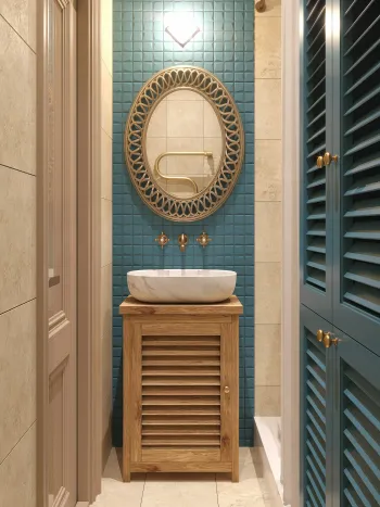Интерьер ванной в стиле кантри, ретро и винтажном смотреть на Basicdecor