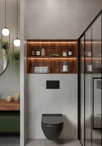Интерьер ванной  смотреть на Basicdecor