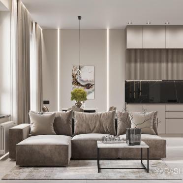 Интерьер гостиной в современном стиле смотреть на Basicdecor