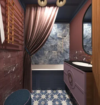 Интерьер ванной  смотреть на Basicdecor