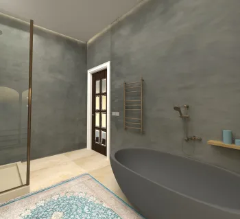 Интерьер ванной в восточном стиле смотреть на Basicdecor
