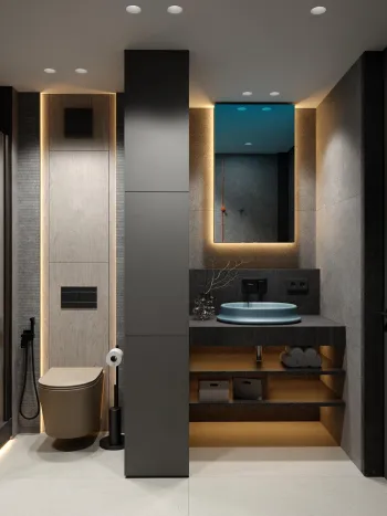 Интерьер ванной  смотреть на Basicdecor