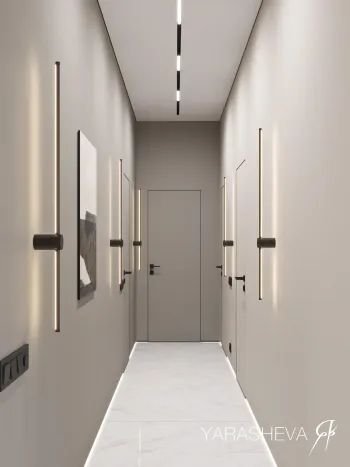 Интерьер cветовыми линиями  смотреть на Basicdecor