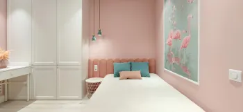 Интерьер спальни c рабочим местом  смотреть на Basicdecor