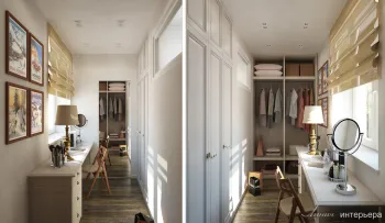 Интерьер гардеробной  смотреть на Basicdecor
