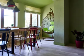 Интерьер столовой в рустике смотреть на Basicdecor