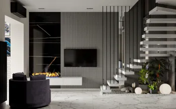 Интерьер гостиной в современном стиле смотреть на Basicdecor