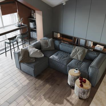 Интерьер гостиной  смотреть на Basicdecor