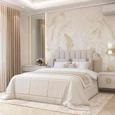 Интерьер спальни cветильниками над кроватью  смотреть на Basicdecor