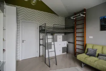 Интерьер детской c антресолью в стиле фьюжн смотреть на Basicdecor