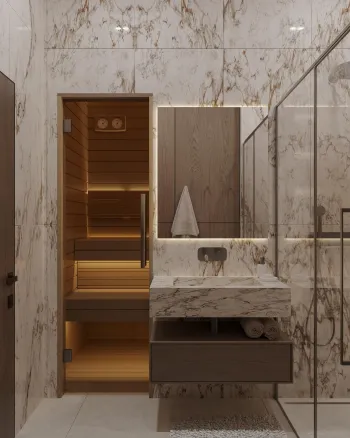 Интерьер ванной  смотреть на Basicdecor