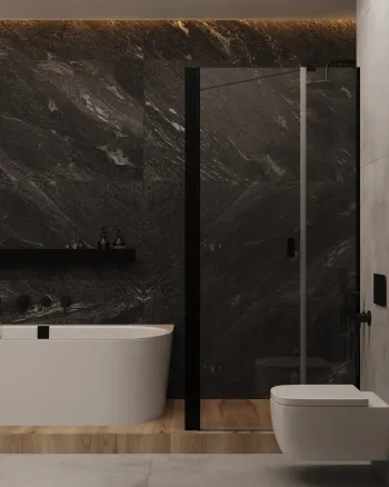 Интерьер ванной в современном стиле смотреть на Basicdecor