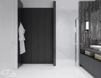 Интерьер ванной в современном стиле смотреть на Basicdecor