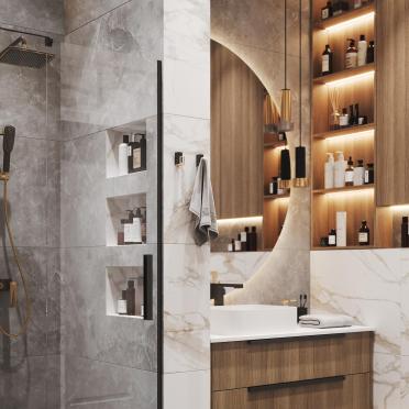 Интерьер ванной  смотреть на Basicdecor