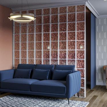 Интерьер гостиной c подсветкой  смотреть на Basicdecor