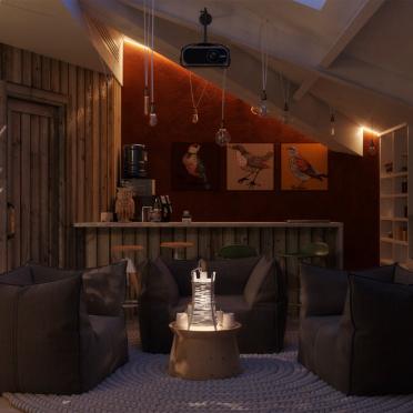 Интерьер c подсветкой в морском смотреть на Basicdecor