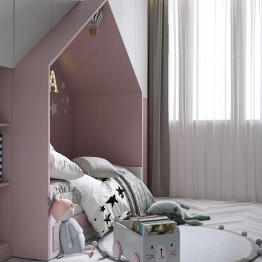 Интерьер детской с для девочки в скандинавском стиле смотреть на Basicdecor
