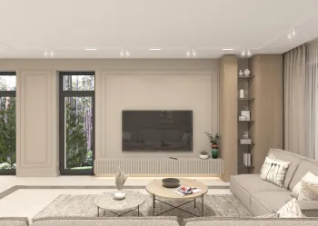 Интерьер гостиной  смотреть на Basicdecor