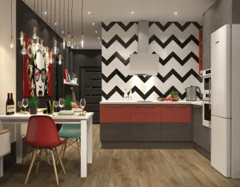 Интерьер кухни в современном стиле смотреть на Basicdecor