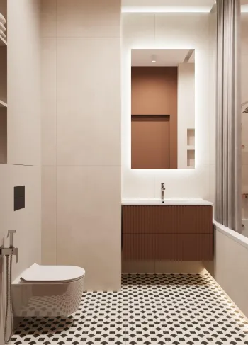Интерьер ванной  смотреть на Basicdecor