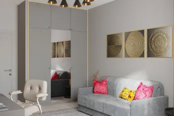 Интерьер спальни c подсветкой в современном стиле смотреть на Basicdecor