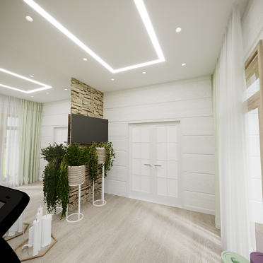 Интерьер c подсветкой  смотреть на Basicdecor