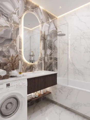 Интерьер ванной  смотреть на Basicdecor