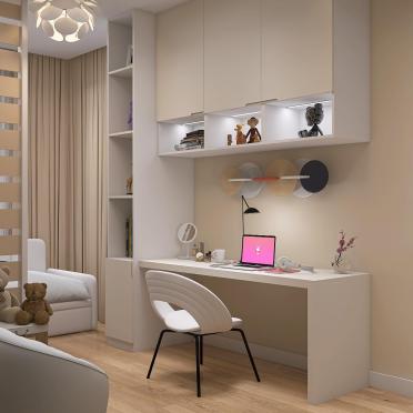 Интерьер детской с нишей с подсветкой и с подсветкой  смотреть на Basicdecor