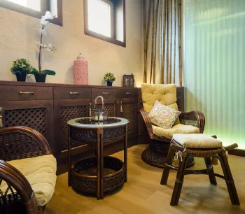 Интерьер спальни в стиле фьюжн смотреть на Basicdecor