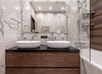Интерьер ванной в современном стиле смотреть на Basicdecor