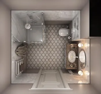 Интерьер ванной  смотреть на Basicdecor