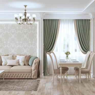 Интерьер гостиной в классическом стиле смотреть на Basicdecor