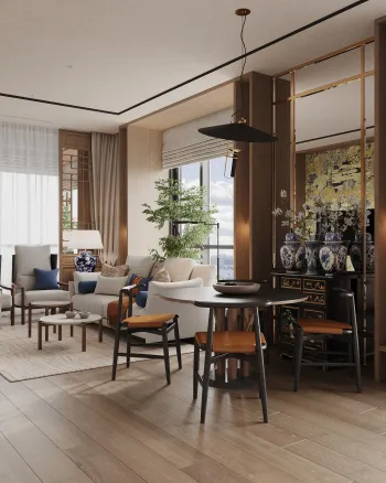 Интерьер гостиной в восточном стиле смотреть на Basicdecor