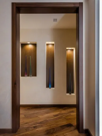 Интерьер с нишей с подсветкой и с подсветкой в современном стиле смотреть на Basicdecor