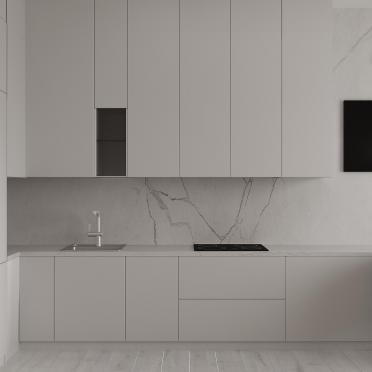 Интерьер кухни в современном стиле и минимализме смотреть на Basicdecor