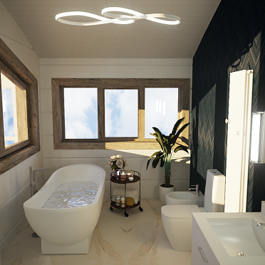 Интерьер ванной  смотреть на Basicdecor