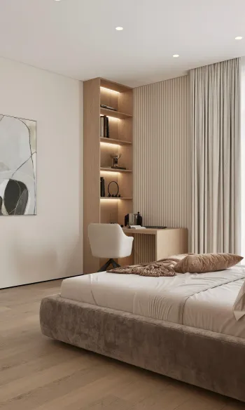 Интерьер кабинета с картинами над камином  смотреть на Basicdecor