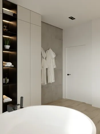 Интерьер ванной в современном стиле смотреть на Basicdecor