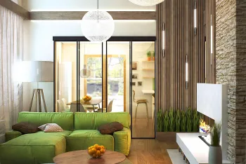 Интерьер гостиной  смотреть на Basicdecor