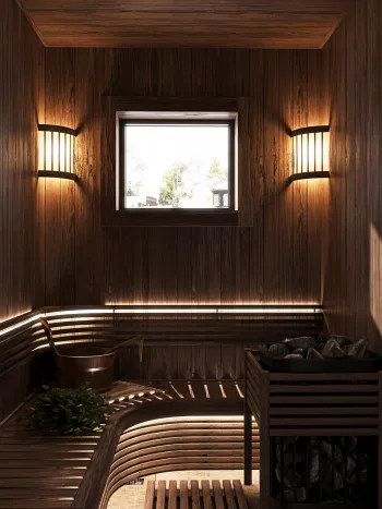 Интерьер cауной  смотреть на Basicdecor