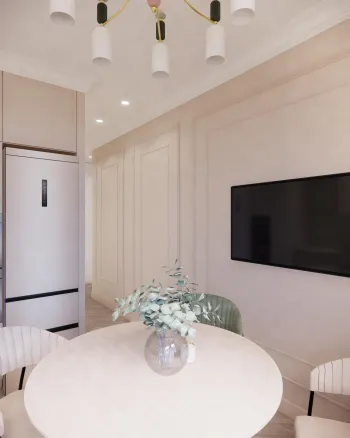 Интерьер кухни с нишей с подсветкой и с подсветкой  смотреть на Basicdecor